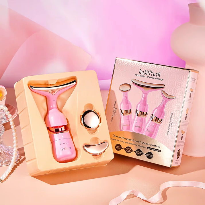 Multi-Functional Beauty Device for Face Slimmer Skin Tightening Wrinkle anti Aging 3 in 1 Facial Lifting Device Neck Eye Massage